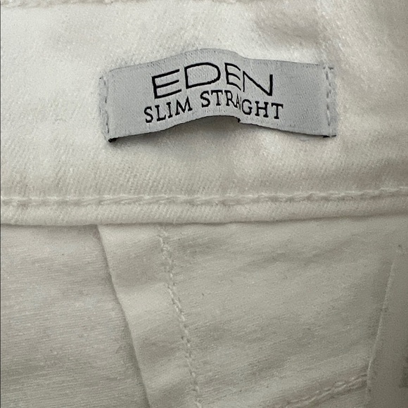 Sofia by Sofia Vergara Men's White Straight Jeans - Picture 3 of 4